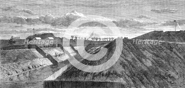 The War in Denmark: fortifications of Fredericia - Schleswig Bastion and Princess's Bastion, 1864. Creator: Unknown.