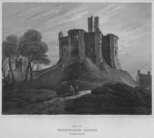'Keep of Warkworth Castle, Northumberland', 1814. Artist: John Greig.