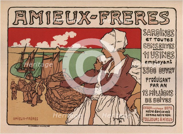 Amieux Freres (Poster), 1899. Artist: Fay, Georges (1871-1916)