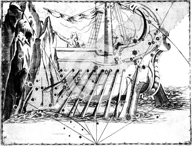 Constellation of Argo Navis, 1723. Artist: Unknown