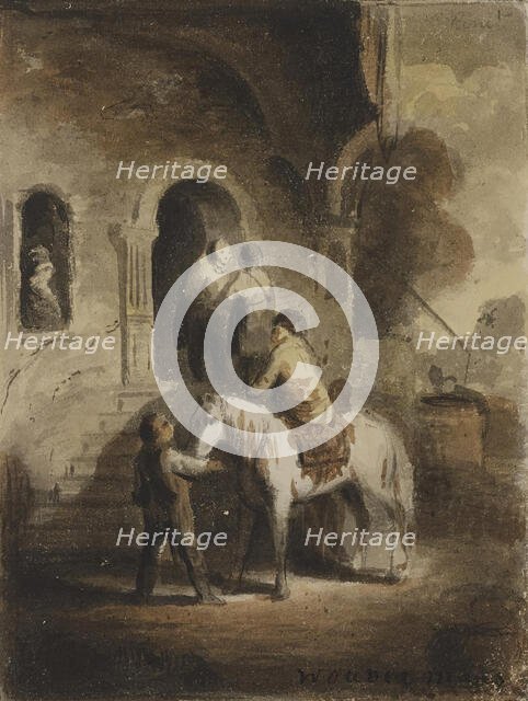 The Good Samaritan, mid 19th century. Creator: Alfred Jacob Miller.