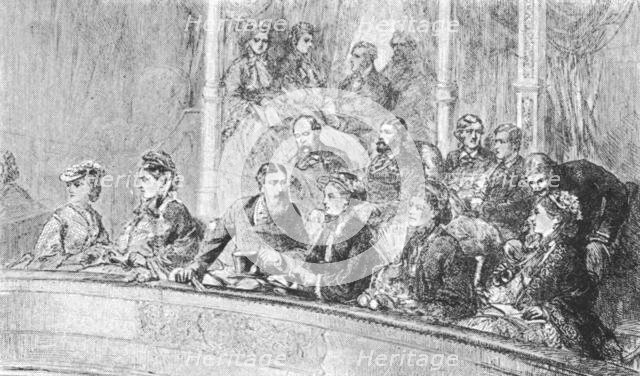 'Queen Victoria and The Empress Augusta of Germany at an Albert Hall Concert, May 8, 1872', (1901).  Creator: Unknown.