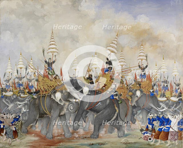 Battle Scene, early 20th century. Creator: Unknown.