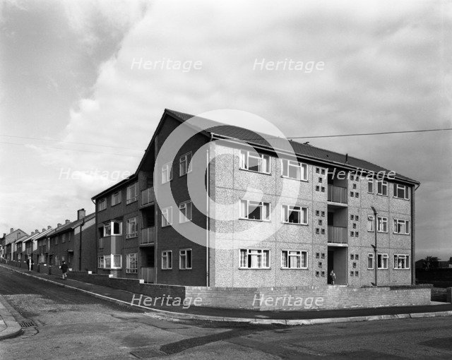 Housing project, Mexborough, South Yorkshire, 1962. Artist: Michael Walters