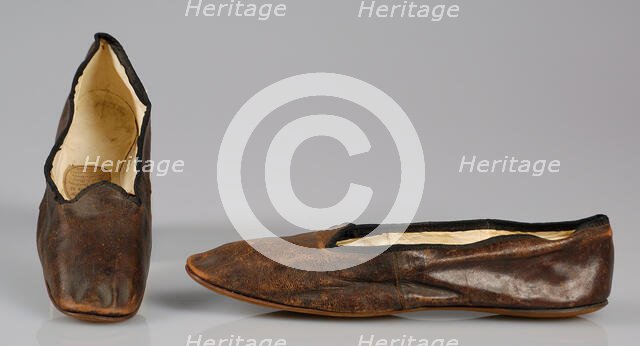 Slippers, British, 1845-65. Creator: Marsh.