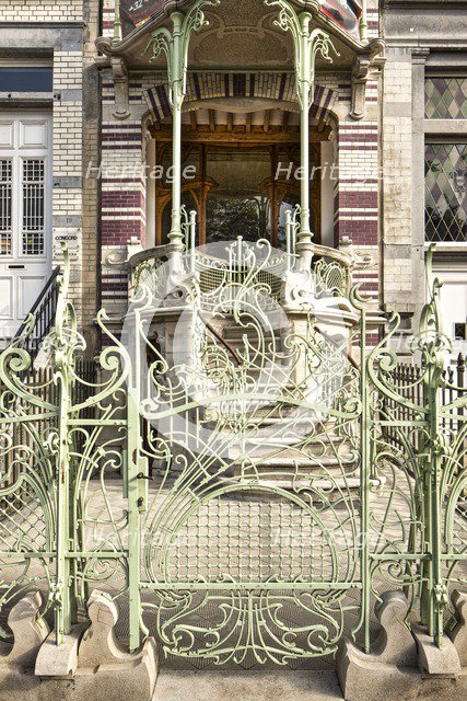 Maison Saint Cyr, 11 Square Ambiorix, (1900), Brussels, Belgium, c2014-2017.  Artist: Alan John Ainsworth.