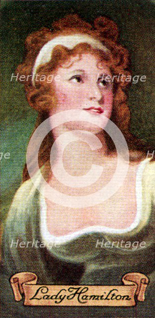 Lady Hamilton, taken from a series of cigarette cards, 1935. Artist: Unknown