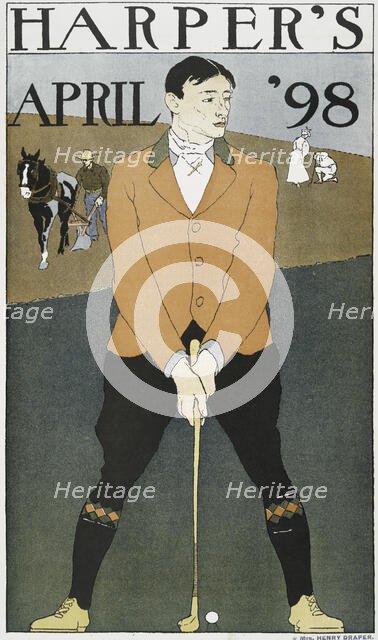 Harper's April '98, c1898. Creator: Edward Penfield.