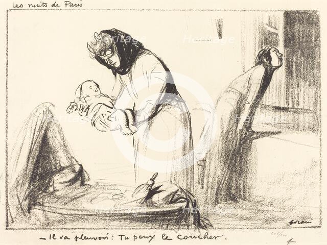 Les Nuits de Paris, 1914/1919. Creator: Jean Louis Forain.