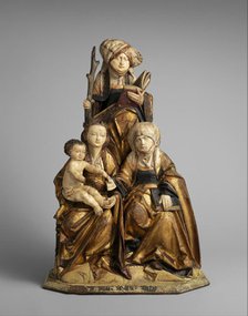 The Virgin and Child, Saint Anne, and Saint Emerentia, German, 1515-30. Creator: Unknown.