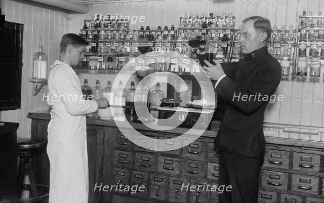 Dispensary, COMFORT, between c1915 and c1920. Creator: Bain News Service.