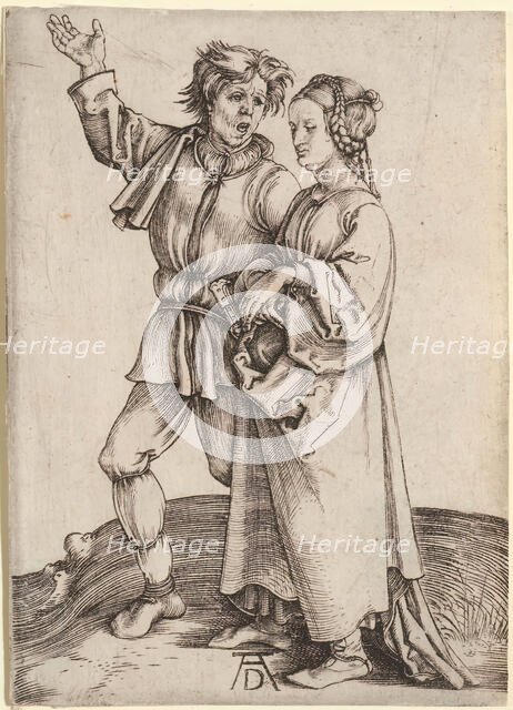 The Rustic Couple (The Peasant and his Wife), 1497-1498. Creator: Albrecht Durer.