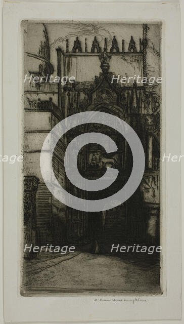 Portal of the Ducal Palace, Venice, 1899. Creator: Donald Shaw MacLaughlan.