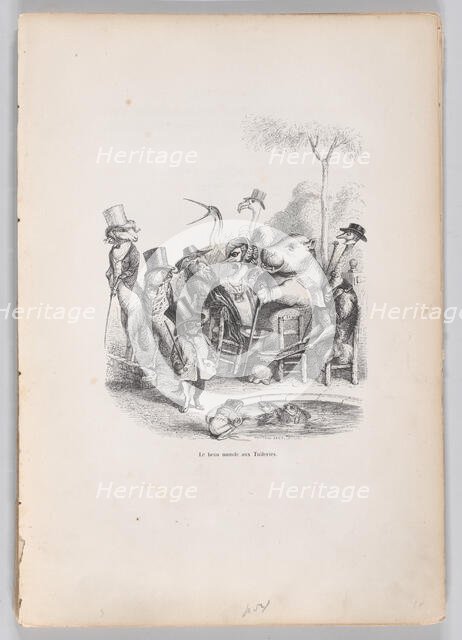 The Beautiful World of the Tuileries from Scenes from the Private and Public Life o..., ca. 1837-47. Creator: Andrew Best Leloir.