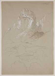 In the Simmenthal Pass, Switzerland, 1841. Creator: Thomas Cole.