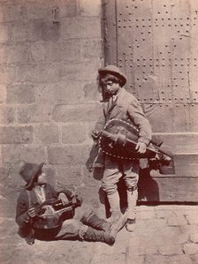 Joueurs de vielle, 1850-53. Creator: Louis-Désiré Blanquart-Evrard.