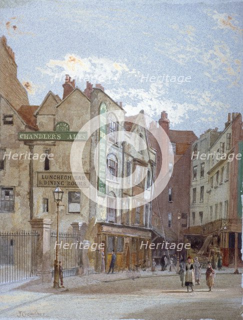 View of Woods Hotel, Portugal Street, Westminster, London, c1880. Artist: John Crowther