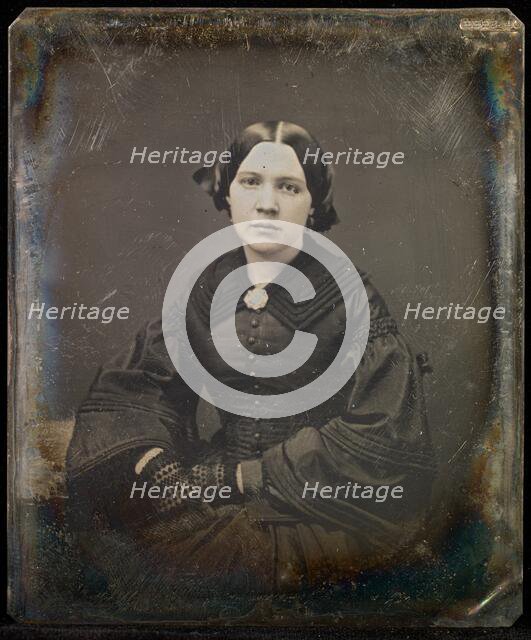 Portrait of a Woman, about 1855-1861. Creator: Jacob Byerly.