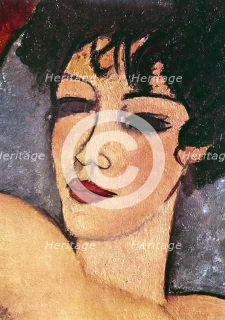 Detail of a sleeping nude, c1917. Artist: Amadeo Modigliani