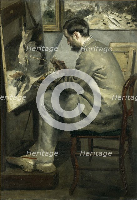Frédéric Bazille at his easel, 1867.