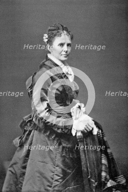 Lucretia Garfield, wife of American president James A Garfield, late 19th century, (1908). Artist: Unknown