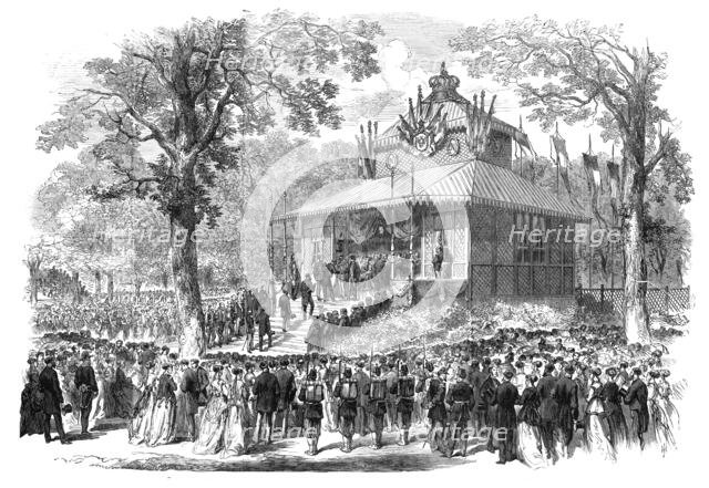The Emperor of the French distributing the prizes of the Agricultural Show at Orleans, 1868. Creator: Unknown.
