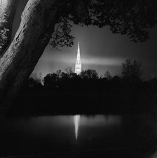 Salisbury Cathedral, Wiltshire, 1958. Artist: John Gay.