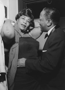 Ella Fitzgerald and Roy Eldridge  Hammersmith Odeon, London 1962. Creator: Brian Foskett.