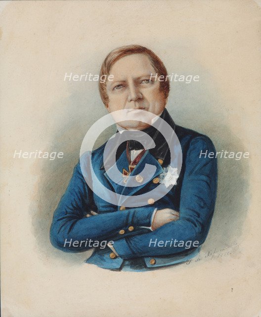 Portrait of the Philosopher Ivan Ivanovich Davydov (1794-1863), 1850.