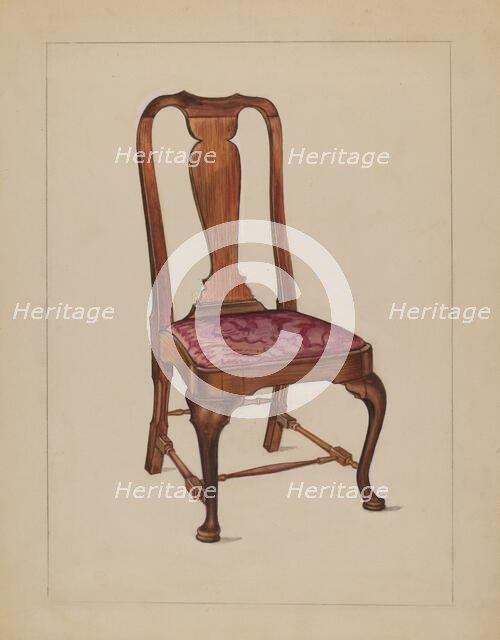 Side Chair, c. 1936. Creator: Lawrence Phillips.