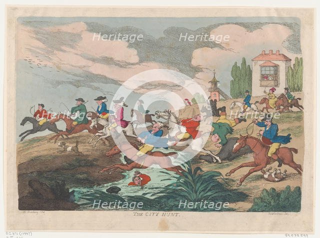 The City Hunt, ca. 1810., ca. 1810. Creator: Thomas Rowlandson.