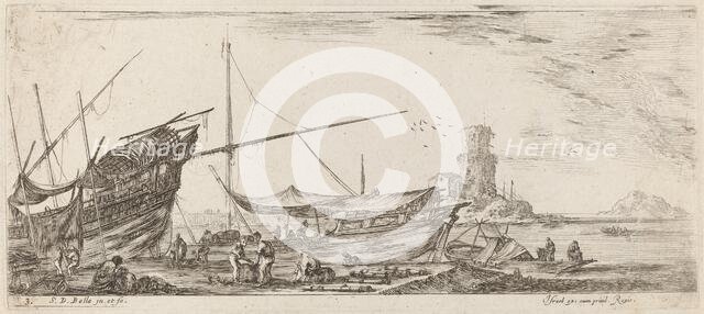 Harbor View, 1644. Creator: Stefano della Bella.
