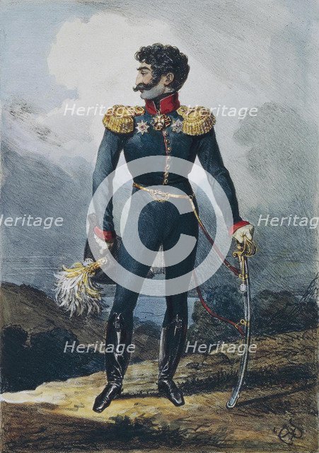 Portrait of Prince Valerian Grigoryevich Madatov (1782-1829), 1822. Artist: Briullov, Karl Pavlovich (1799-1852)