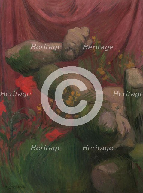 Stay of peace and joy: meditation, 1899. Creator: Victor Emile Prouve.