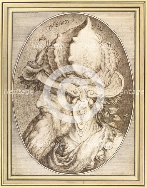 Neptune, 1602. Creator: Matham, Jacob (1571-1631).