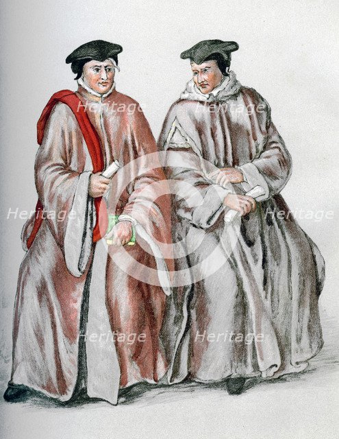 Judges in their robes, 1893. Artist: Unknown