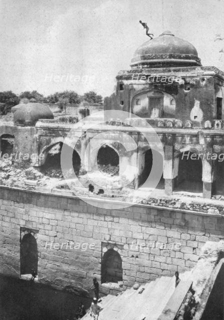 'Delhi. A Perilious Dive', c1910. Creator: Unknown.