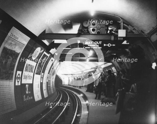 Charing Cross underground station, London, 1950s. Creator: Arthur Charles Kirby Ware.