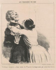 Tendresse conjugale, 19th century. Creator: Honore Daumier.