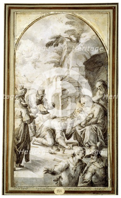 'The Adoration of the Magi', 1597.  Artist: Caspar Fraisinger
