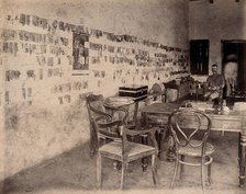 The office of an officer who works for the Karachi Plague Committee, India, 1897. Creator: Unknown.