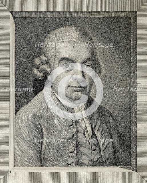 Portrait of Carl Philipp Emanuel Bach (1714-1788), 18th century.