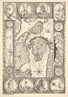 Map of Stockholm (Aubry de La Mottraye's "Travels throughout Europe, Asia and into Part..., 1723-24. Creator: William Hogarth.
