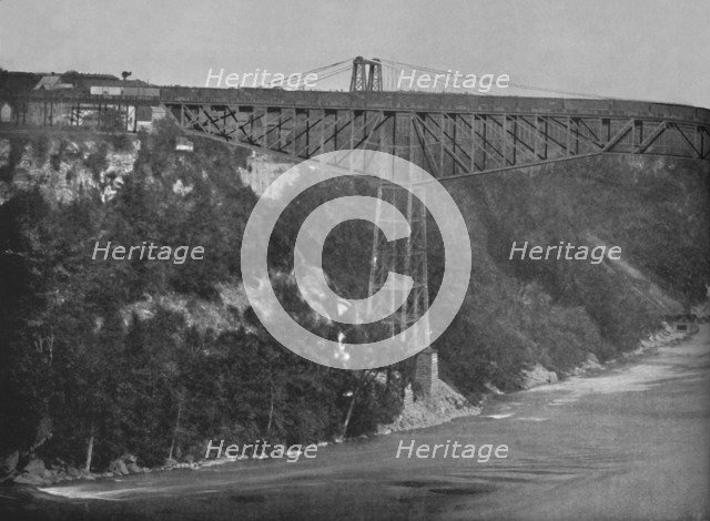 'The Niagara Cantaliver Bridge', 19th century. Artist: Unknown.