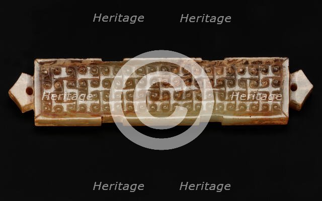 Pendant in the form of a rectangular bar, Eastern Zhou dynasty, 475-221 BCE. Creator: Unknown.