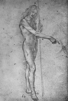 'Study for a Youthful St. John the Baptist', c1480 (1945). Artist: Leonardo da Vinci.