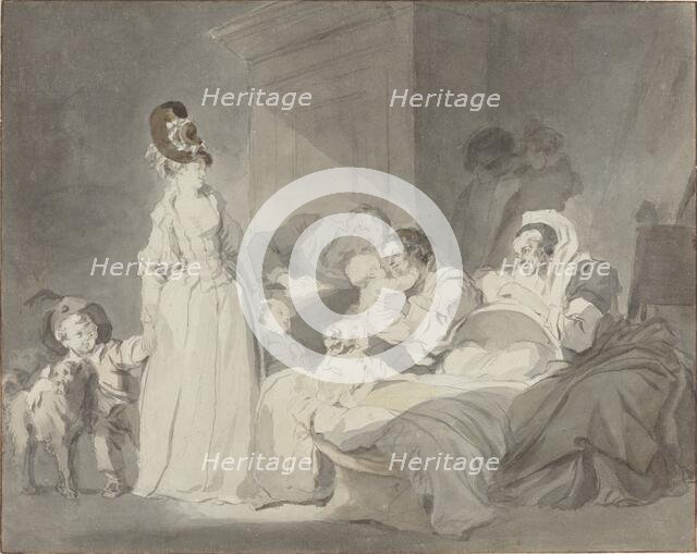 Visit to the Nurse, c. 1780/1790. Creator: Jean-Honore Fragonard.