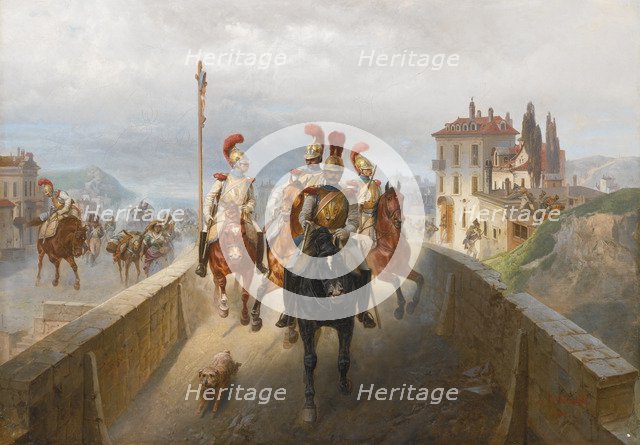 Napoleonic Troops. Artist: Willewalde, Gottfried (Bogdan Pavlovich) (1818-1903)