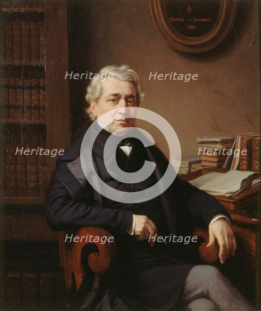 Portrait of Thomas-Marie-François Sauvage (1794-1877), 1850. Creator: Lavergne, Claudius (1815-1887).