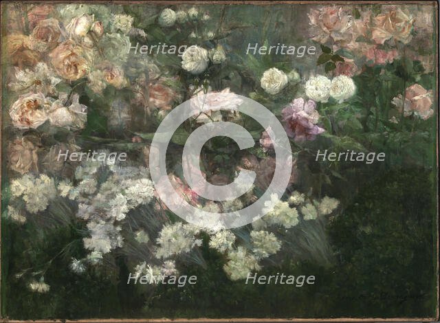 Garden in May, 1895. Creator: Maria Oakey Dewing.